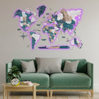 3D LED / LUMINOUS Wooden World Map 3.0 Mystery