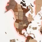 light up map of the world