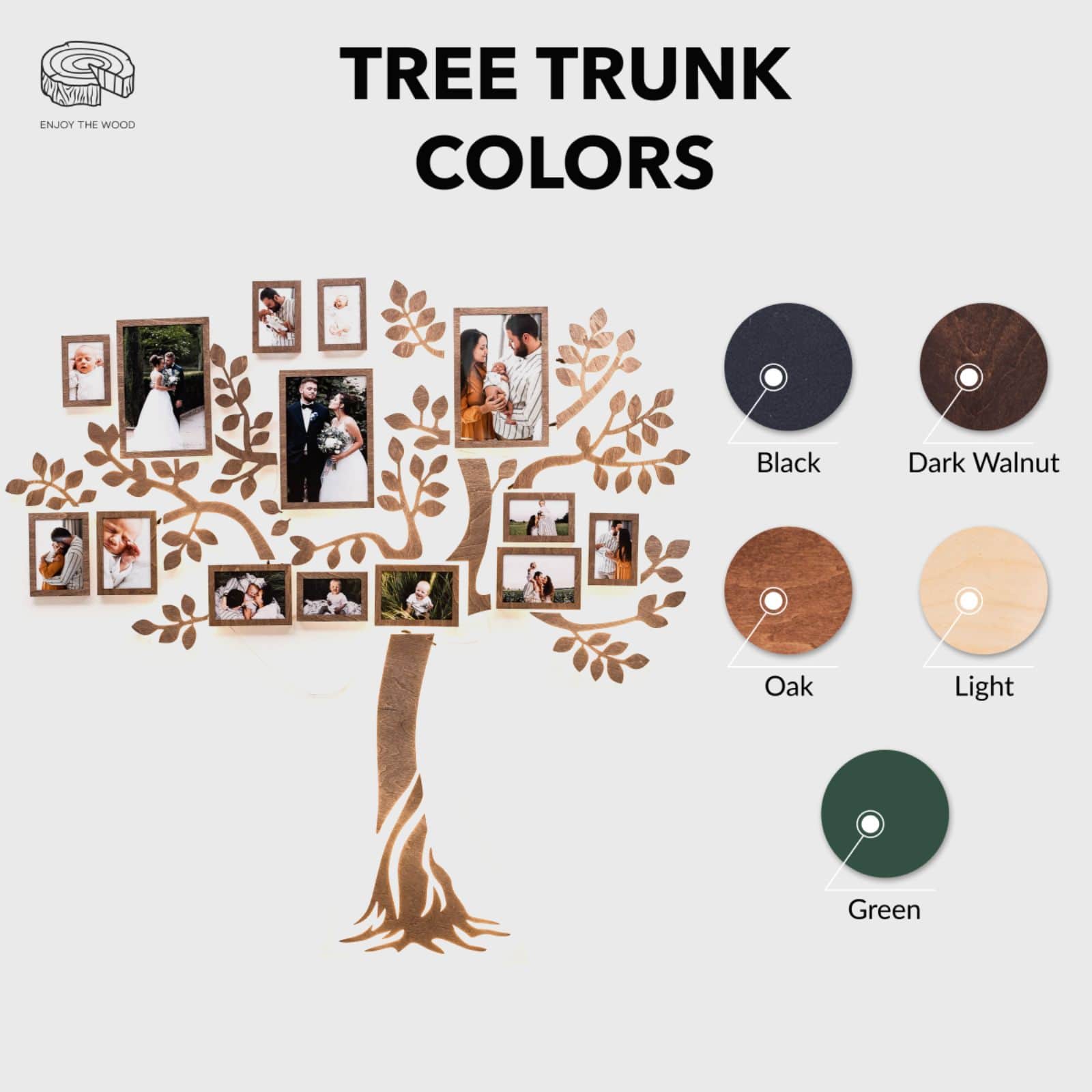 lighted family tree for wall