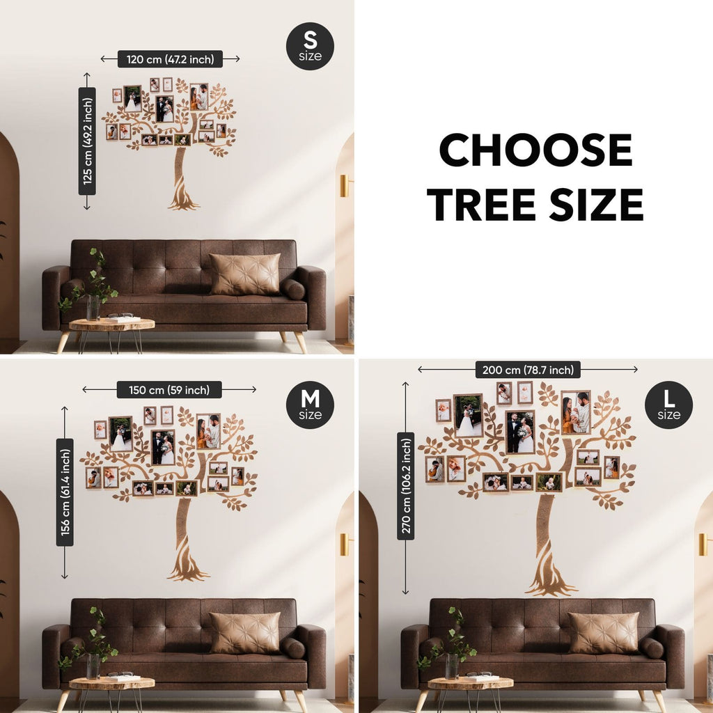 lighted family tree for wall