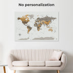 world map pin board