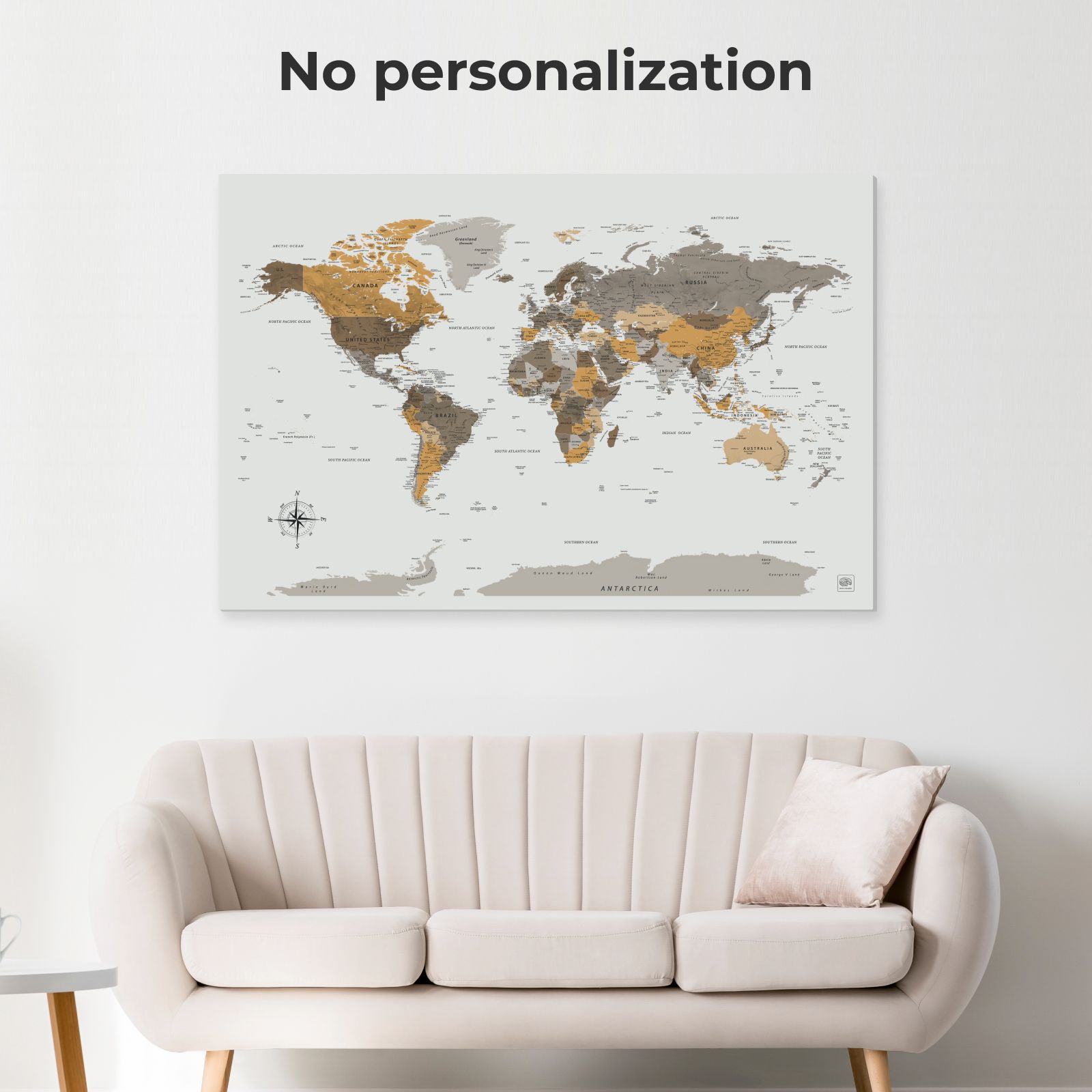 world map pin board