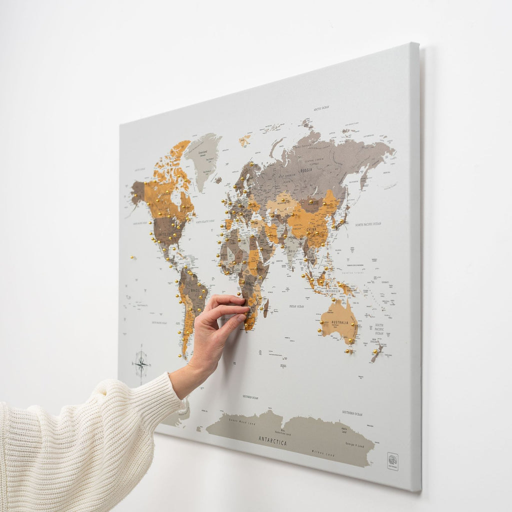 map canvas with countries