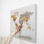 map canvas with countries