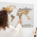 map canvas with countries