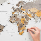map canvas with countries