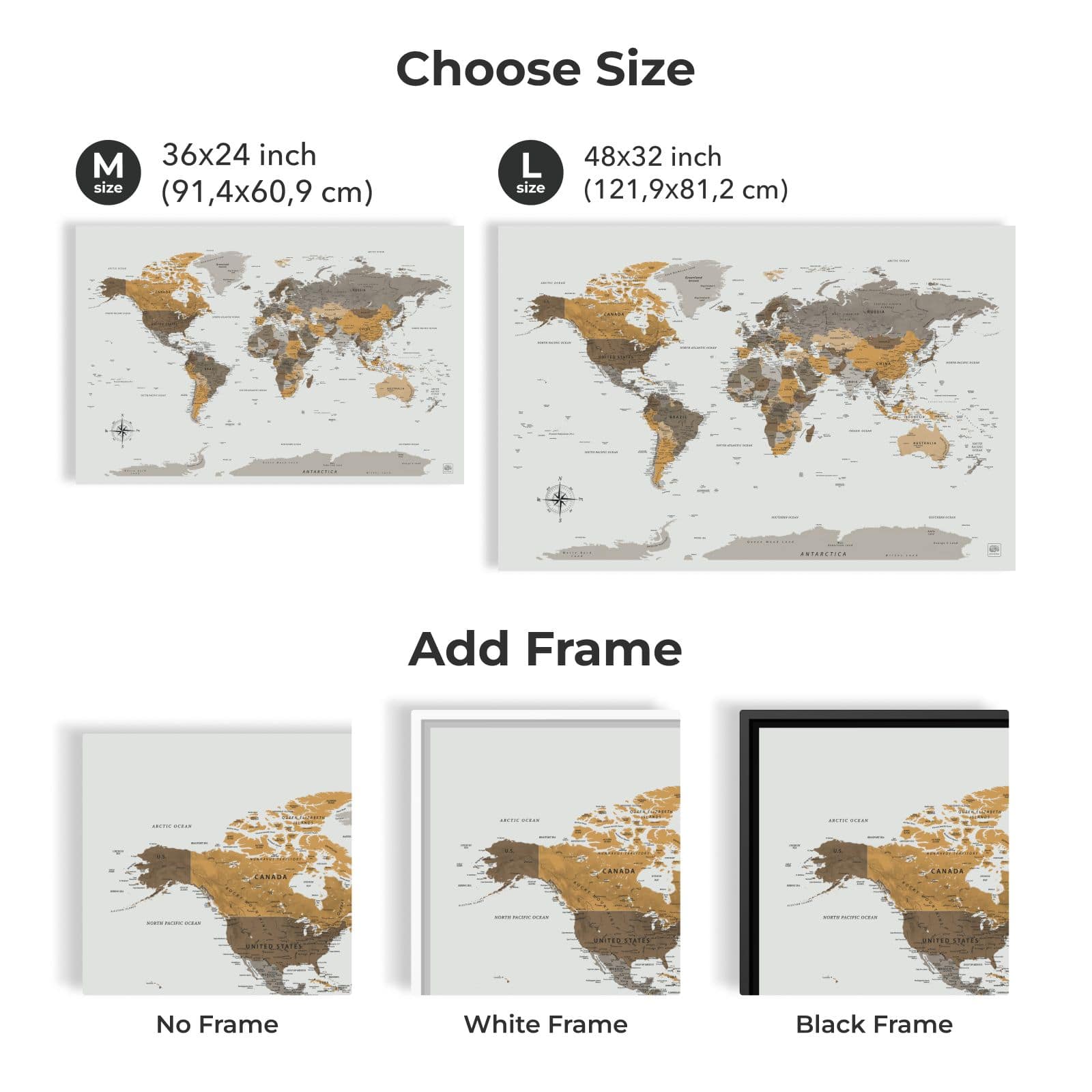 world map pin board