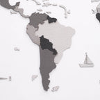 wood wall map