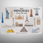 Wooden Sightseeings Sticky Pins
