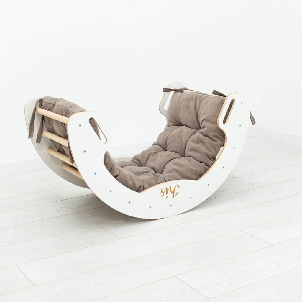 montessori arch rocker with pillow