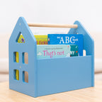 blue book shelves