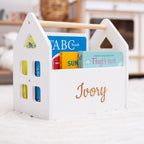 white book shelves
