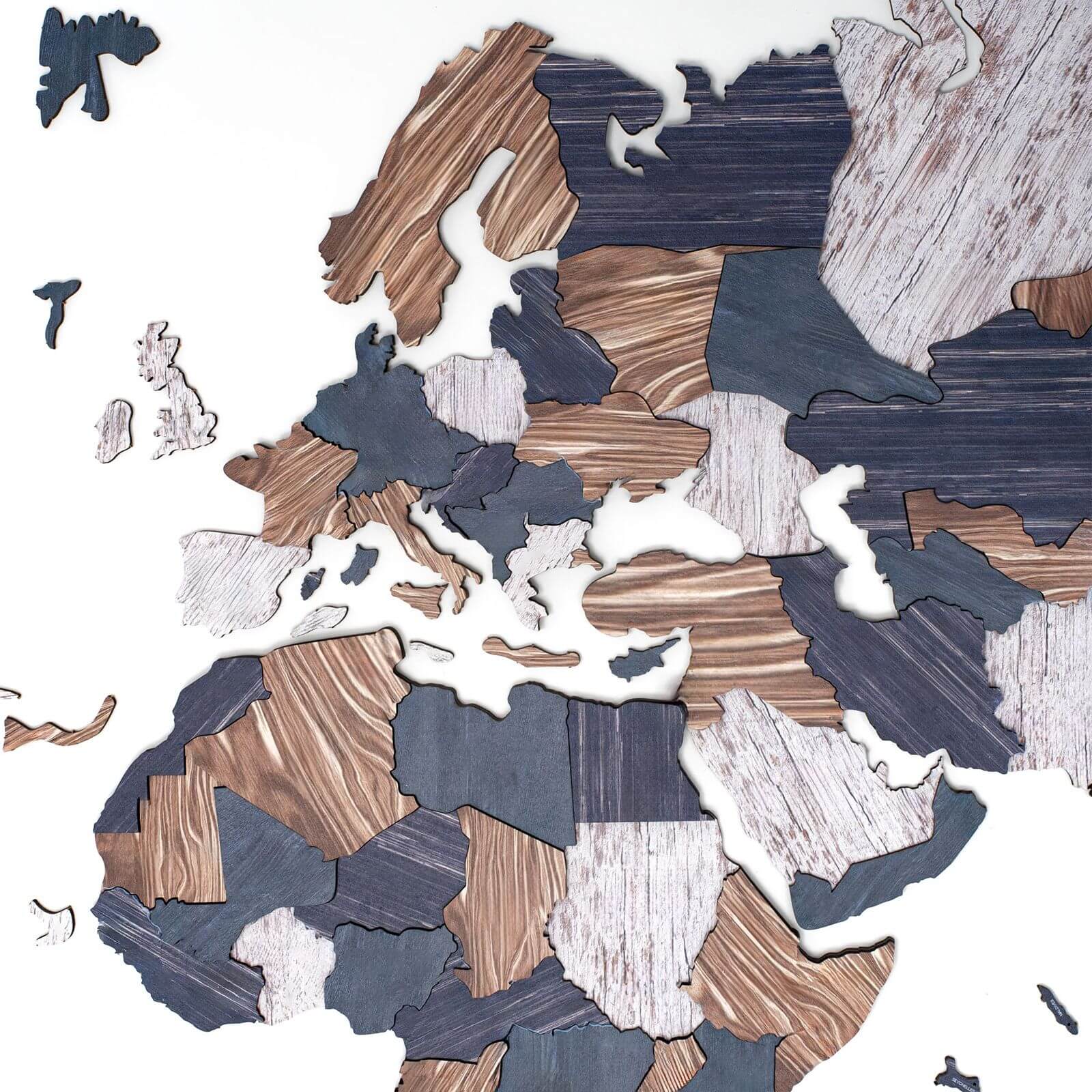 world map colored mystery
