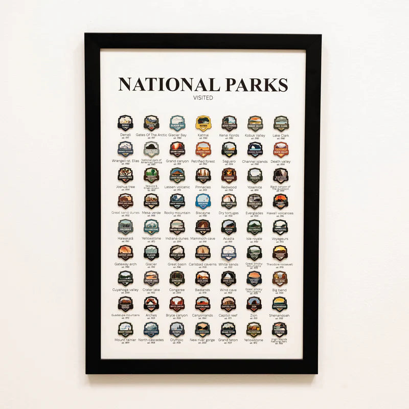 Custom Travel Tracker Poster