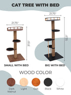 cat tree wood in various colors and sizes
