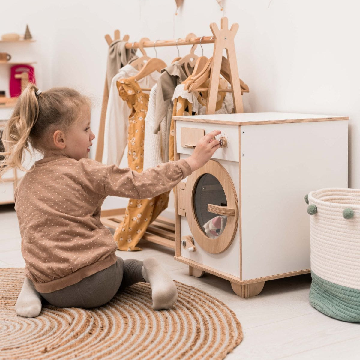 toy washing machine wooden