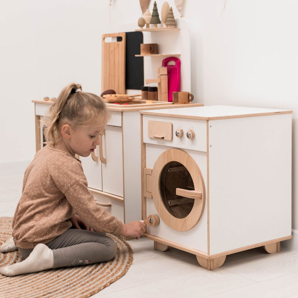 toy washing machine wooden