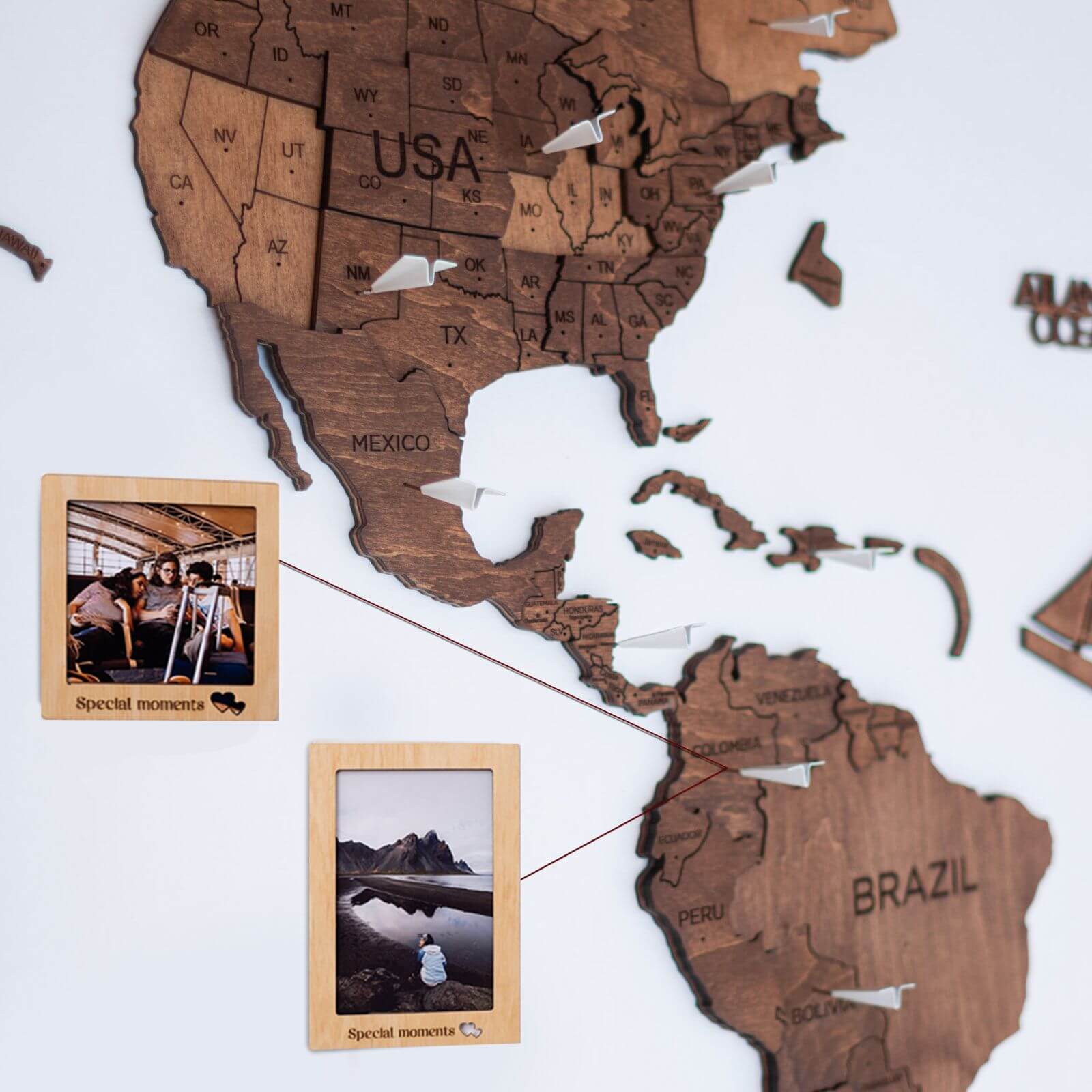 Wooden Map of Spain – Oak