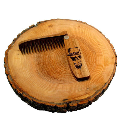 Custom Folding comb A Wenge/Walnut Mean beard