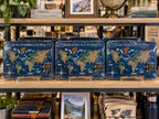 Mini Cork World Map Physical with Pins (B2B)