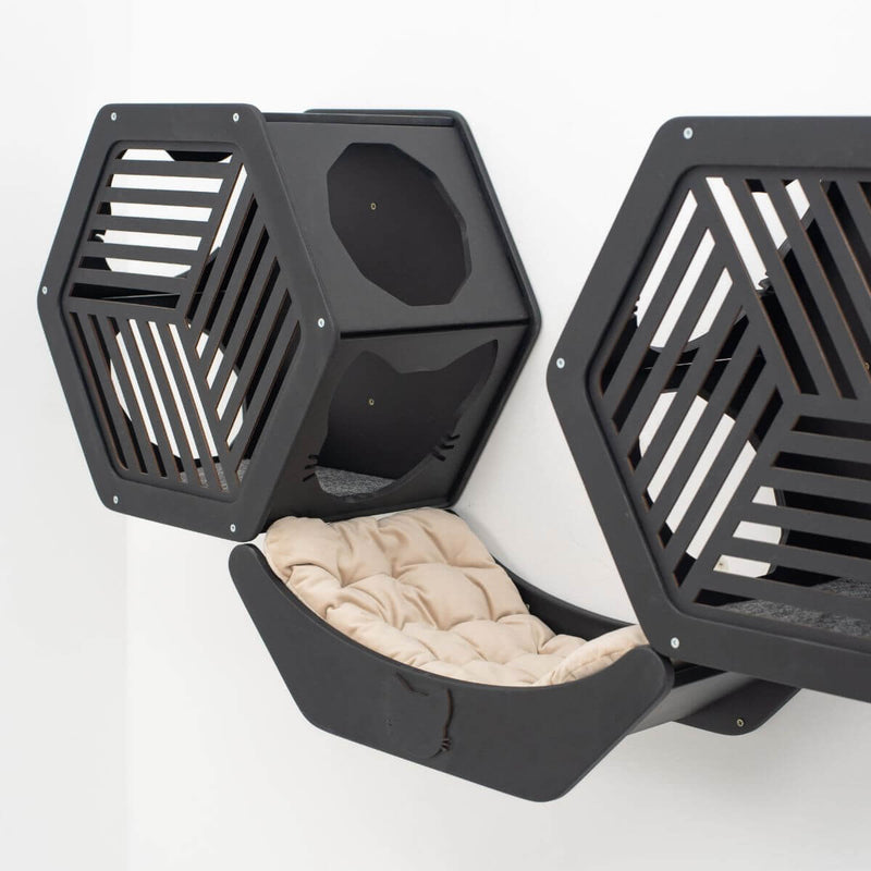 Sleeping Cat Pillow - Beige