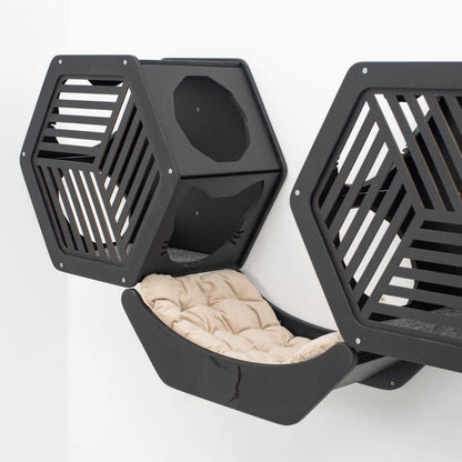 Sleeping Cat Pillow - Beige