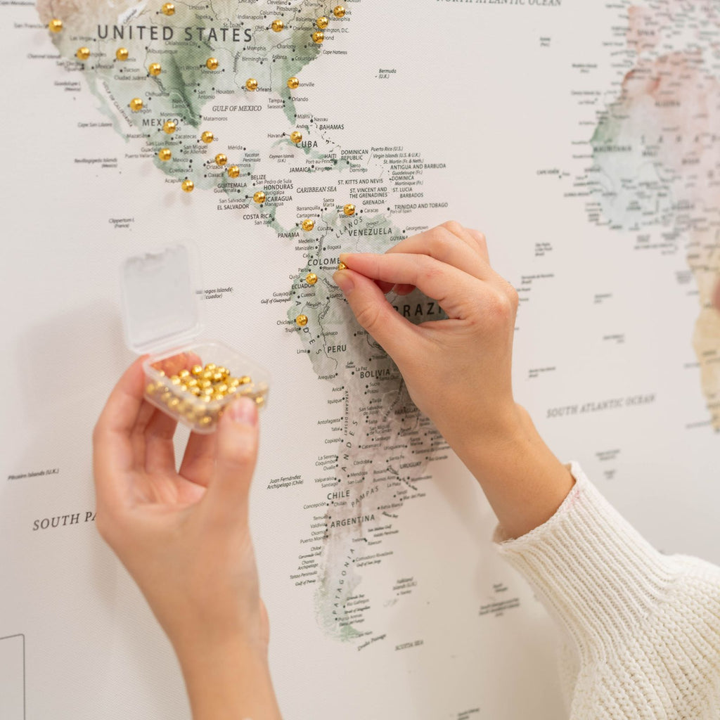 Canvas Push Pins - Gold