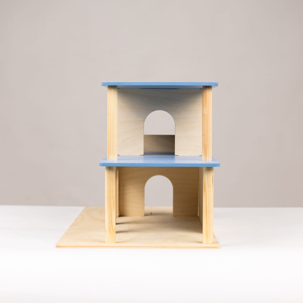 blue police station toy