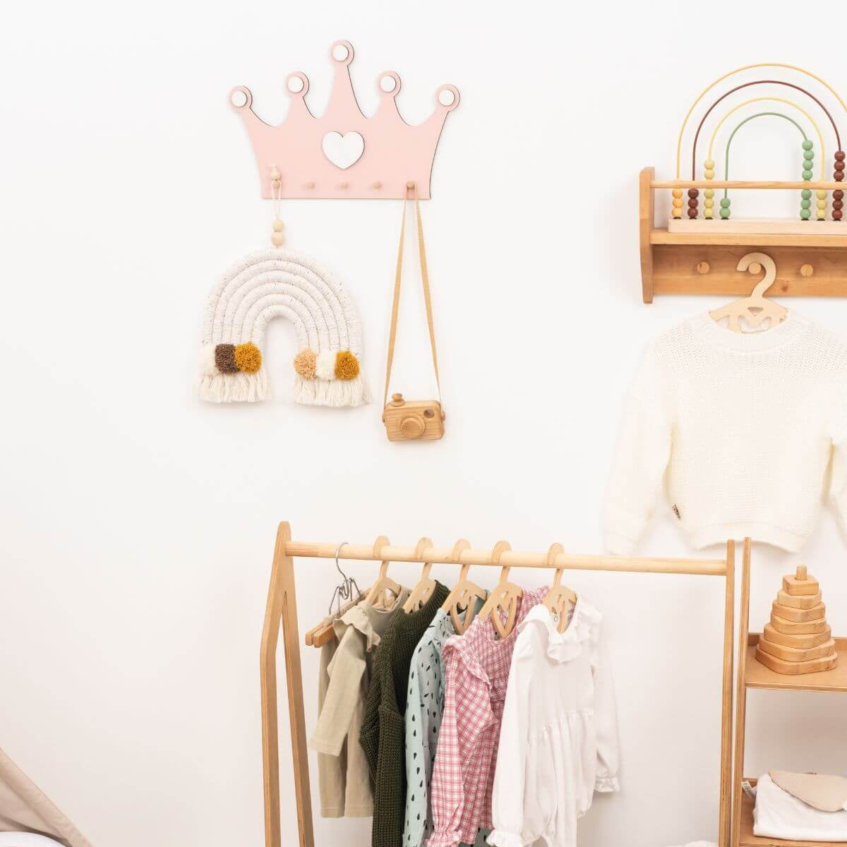 girl nursery wall hooks