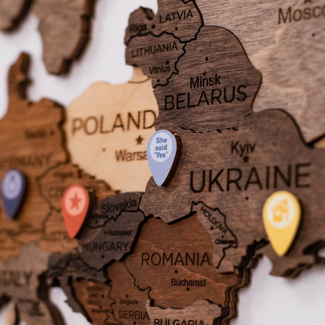 wooden pins