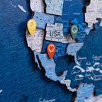 pins wooden for map