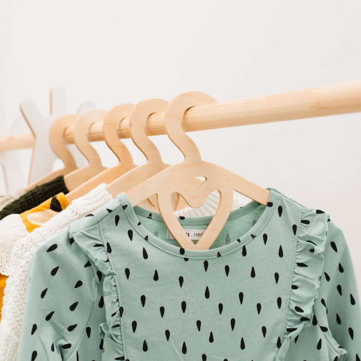 wooden hangers for clothes