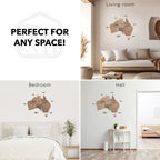 3D Wooden Map of Australia - Terra