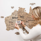 3D Wooden Map of Australia - Terra
