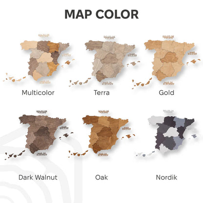 Wooden Map of Spain – Nordik