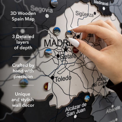 Wooden Map of Spain – Nordik