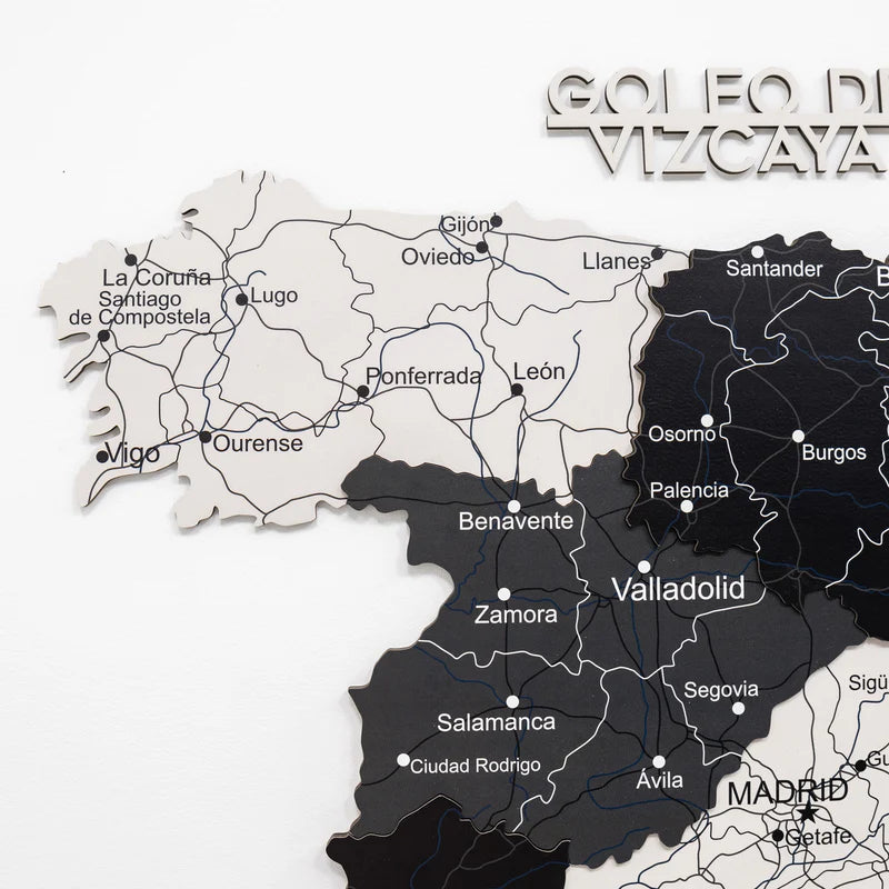 Wooden Map of Spain – Nordik