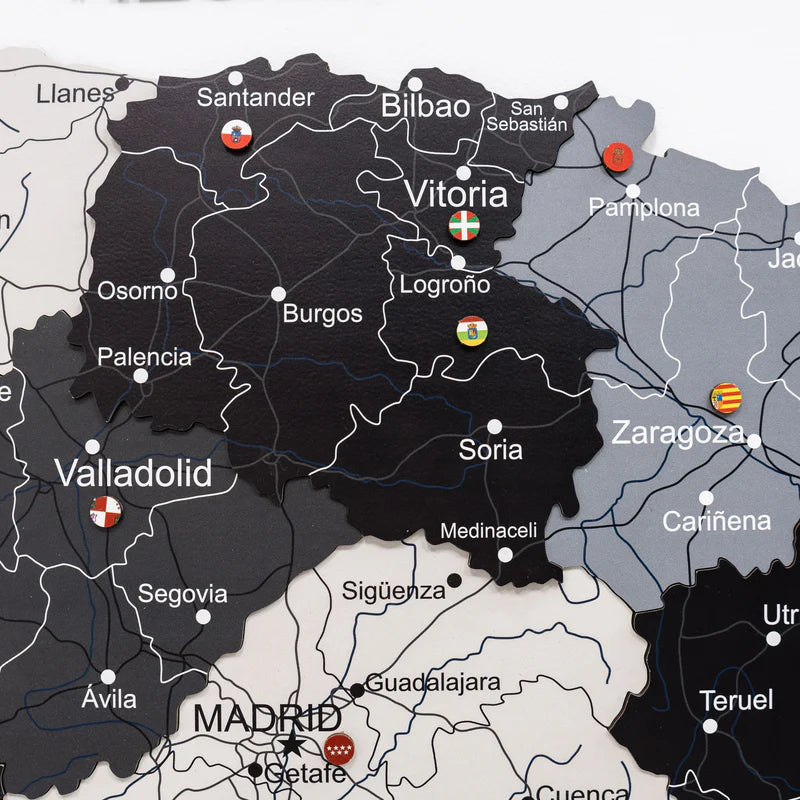Wooden Map of Spain – Nordik