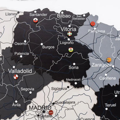 Wooden Map of Spain – Nordik