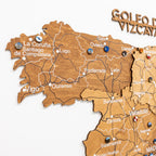 Wooden Map of Spain – Oak