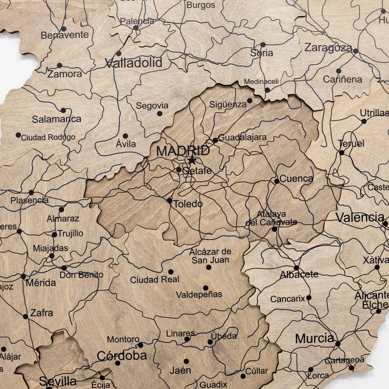 Wooden Map of Spain – Terra