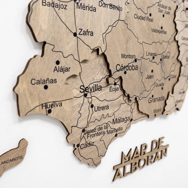 Wooden Map of Spain – Terra