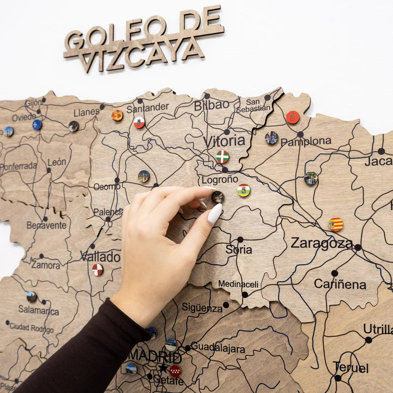 Wooden Map of Spain – Terra