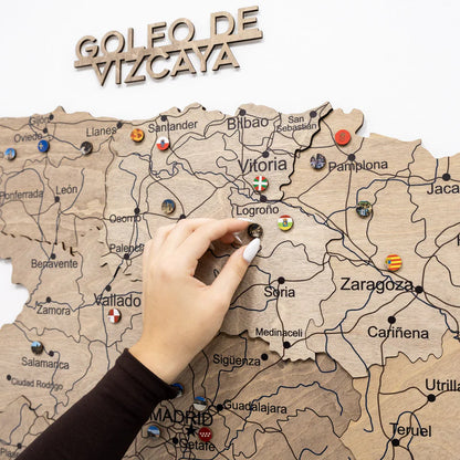 Wooden Map of Spain – Terra