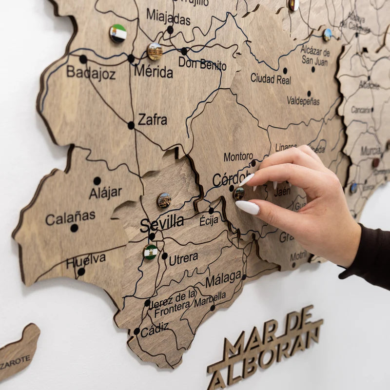 Wooden Map of Spain – Terra