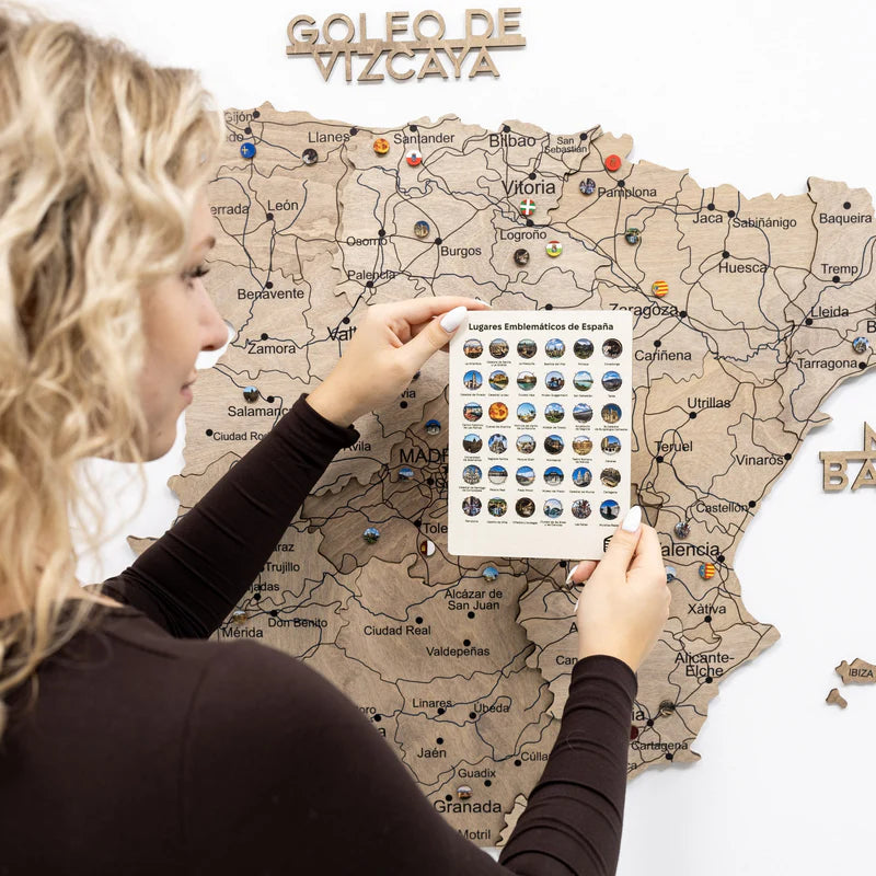 Wooden Map of Spain – Terra