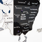 3D Wooden Map of Australia - Nordik