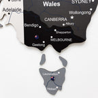 3D Wooden Map of Australia - Nordik