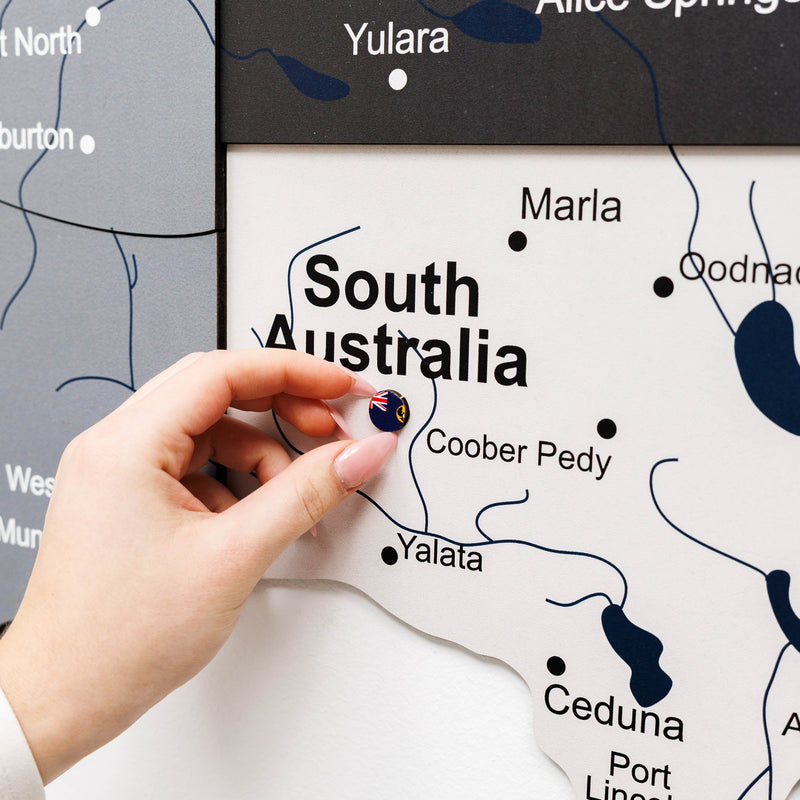 3D Wooden Map of Australia - Nordik