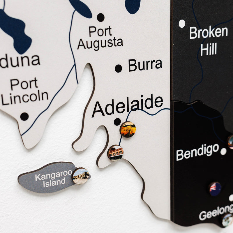 3D Wooden Map of Australia - Nordik